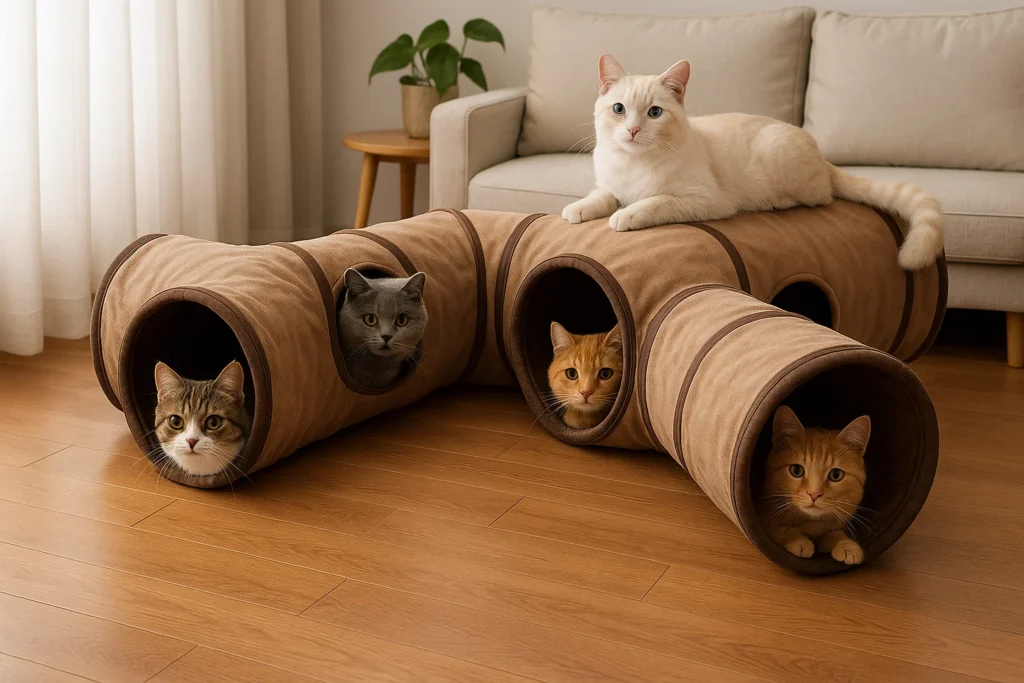 indoor cat tunnels