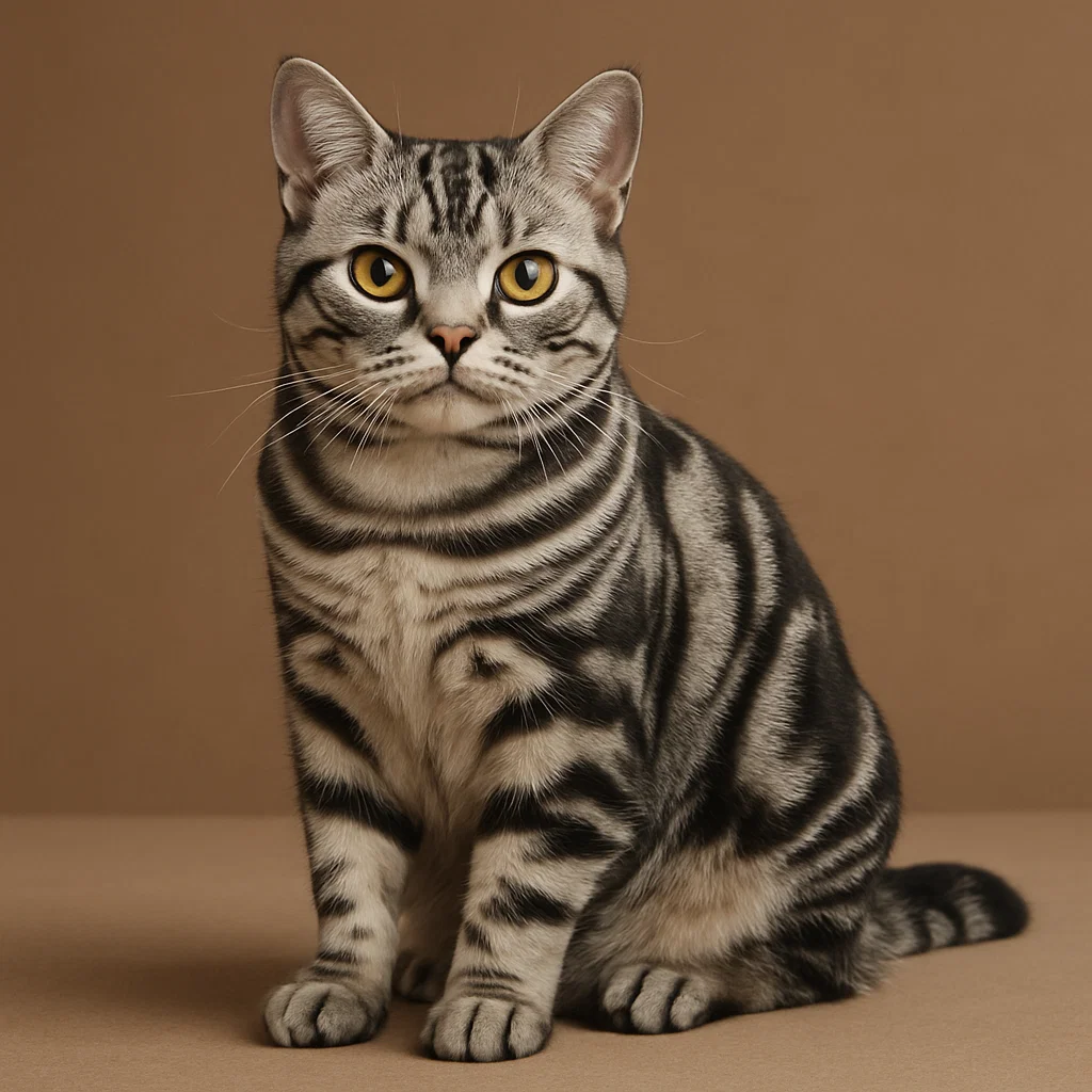 An American shorthair cat