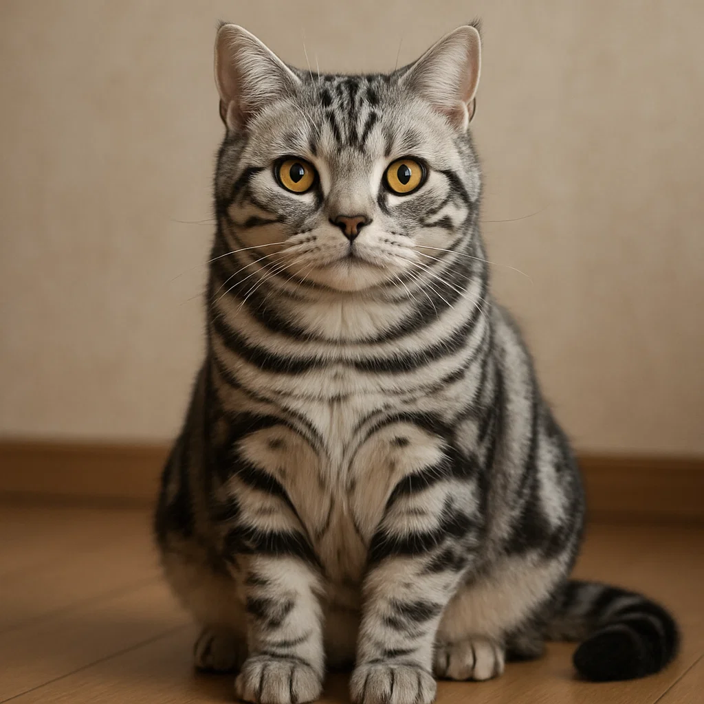 An American shorthair cat