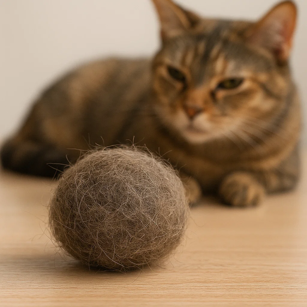 cat hairballs