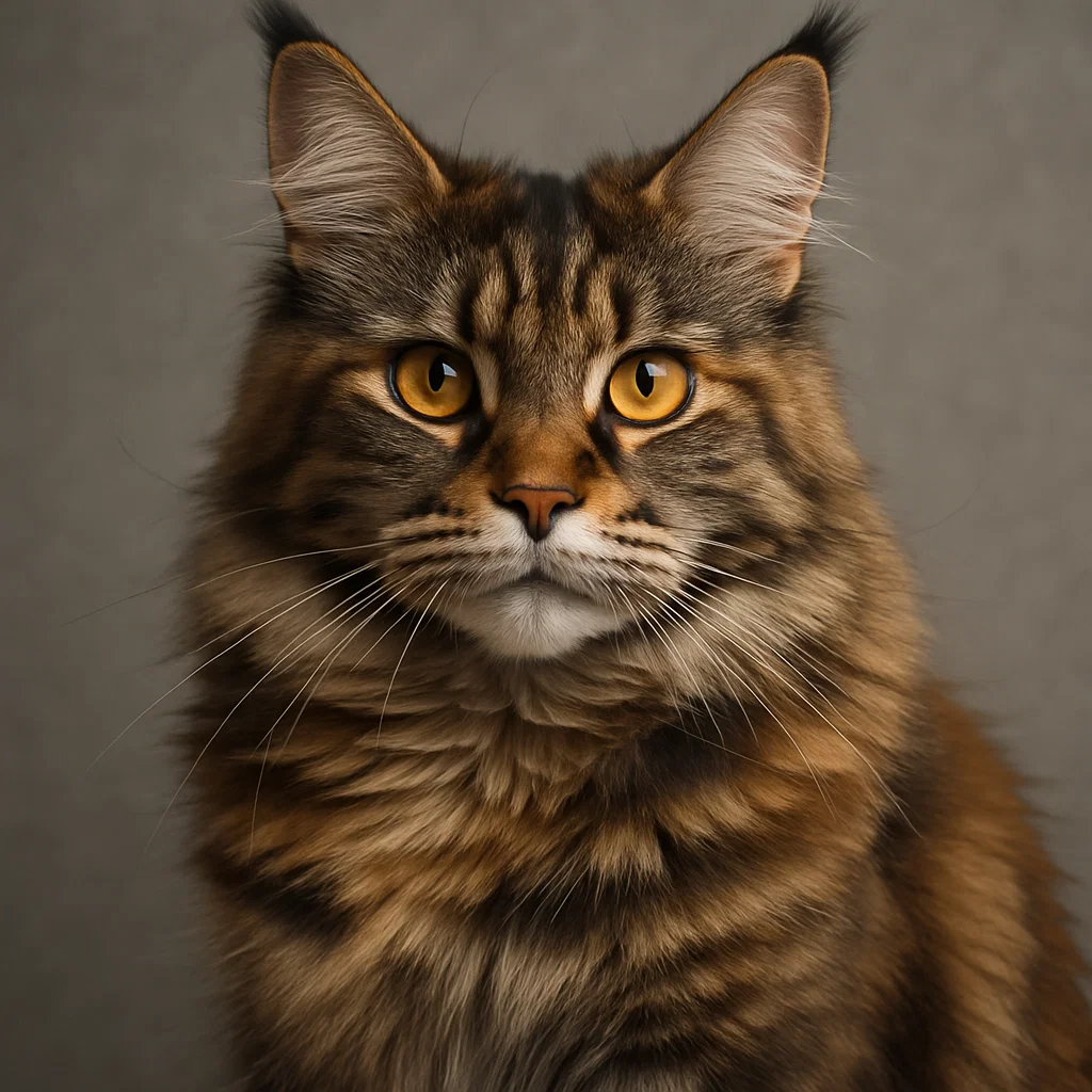 A female Maine Coon cat 