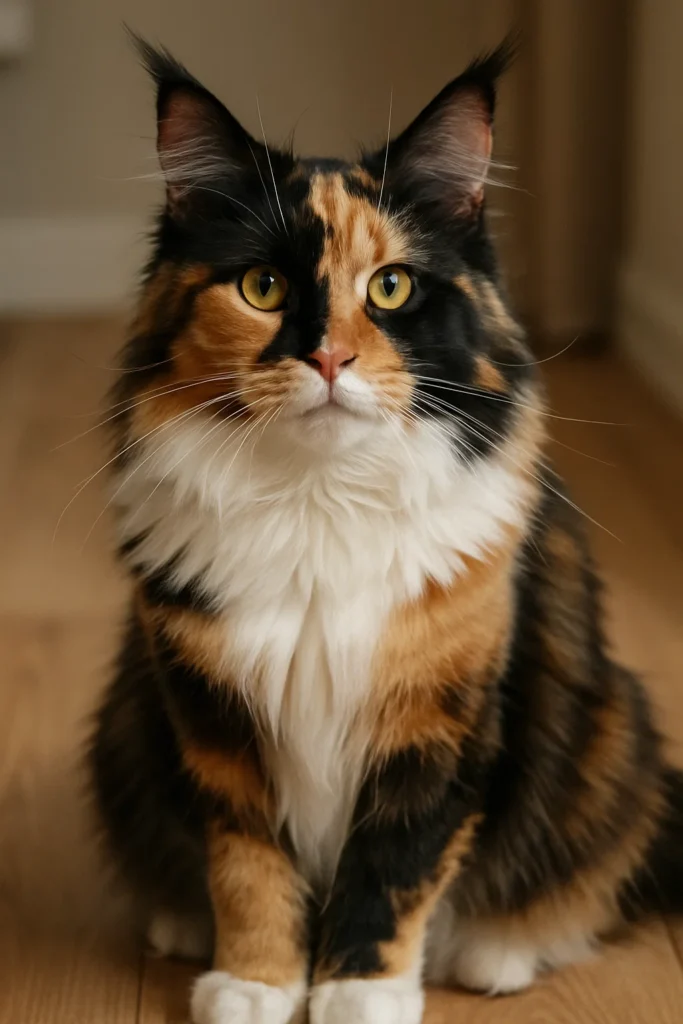 A Calico Maine Coon