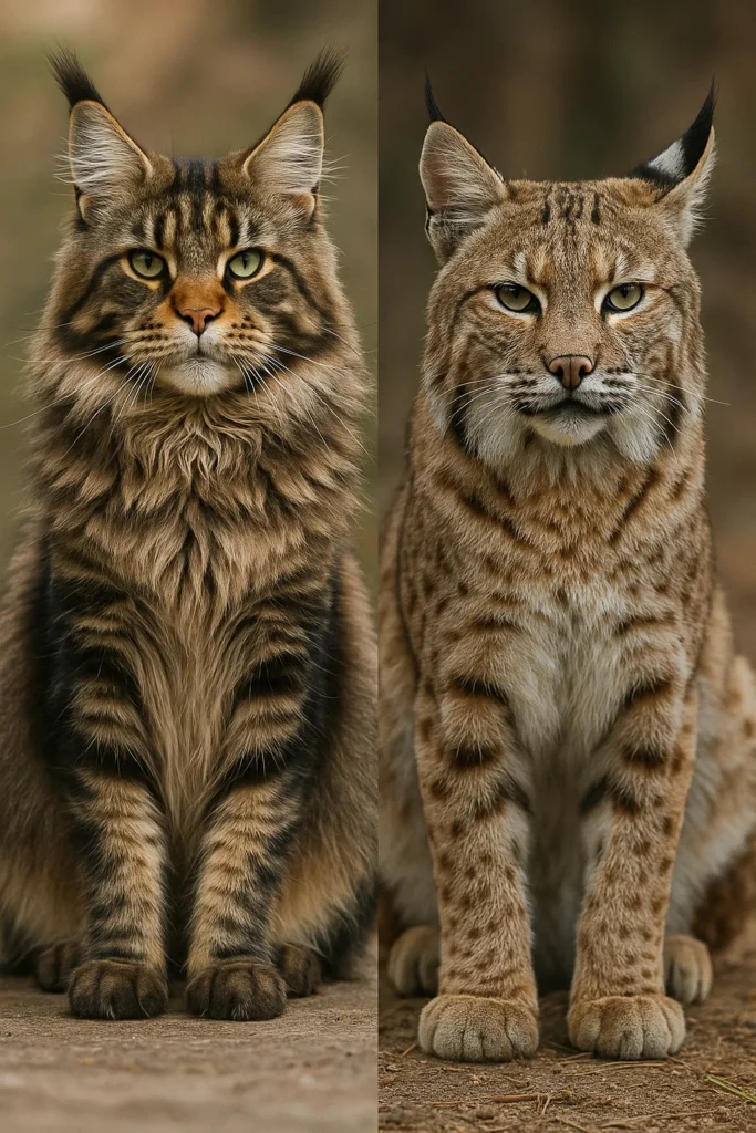 Maine Coon vs Bobcat