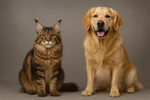 Maine Coon Size Comparison to Dog