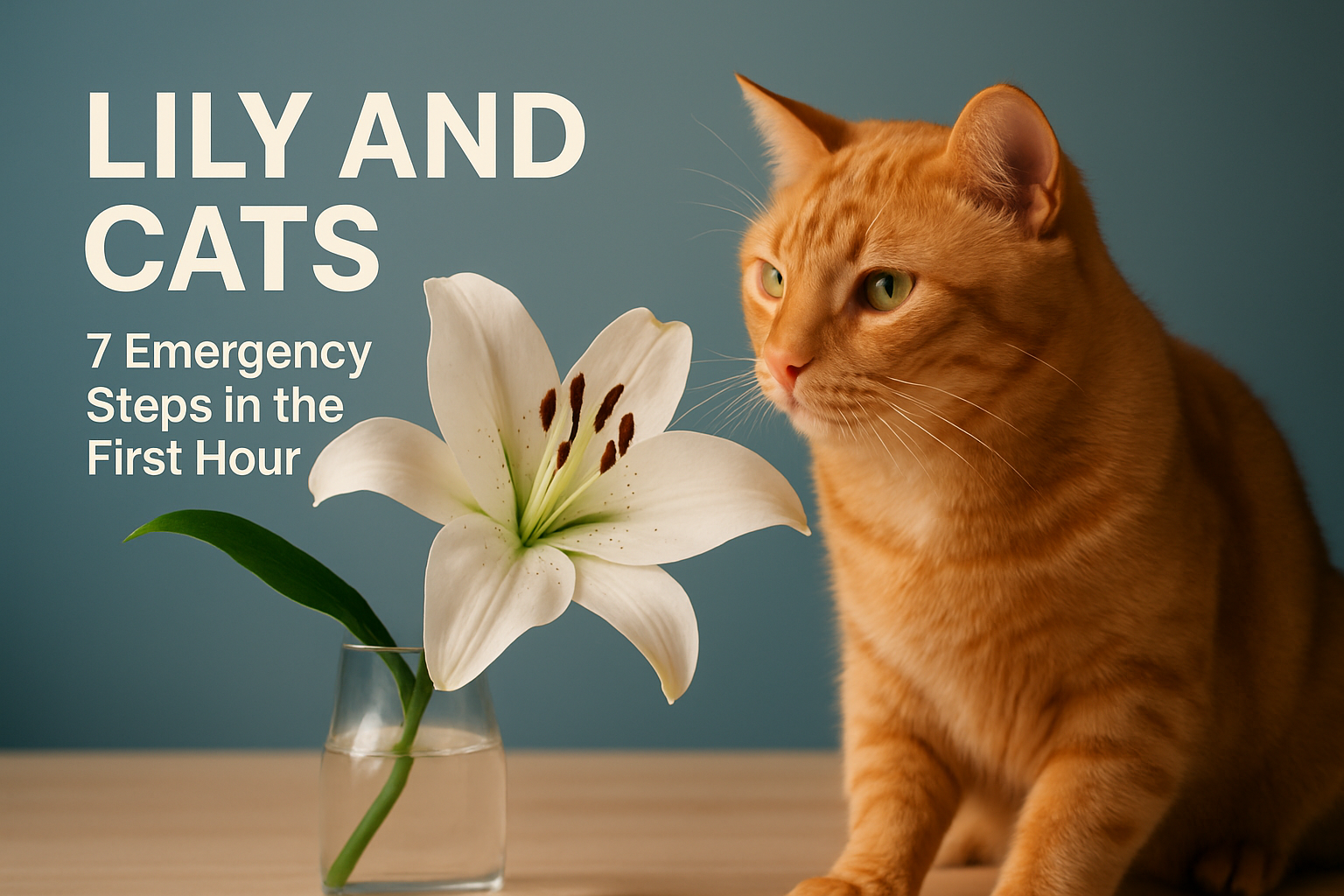 Lily And Cats 7 Emergency Steps In The First Hour How To Save Your Cat And Lily Proof Your Home Featured Image