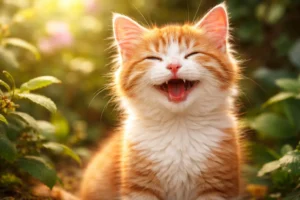 a happy cat