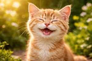 a happy cat 