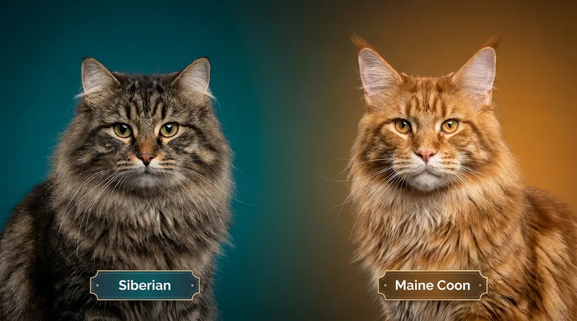Siberian Cat vs Maine Coon: 9 Key Differences (2026)